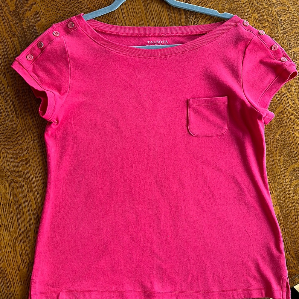 Talbots Stretch Weekend Tee Medium